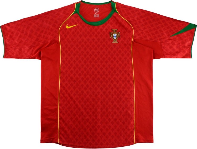Camiseta Portugal 1ª Retro 2004 Rojo